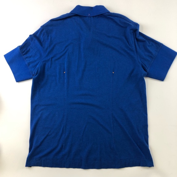 Kit & Ace Royal blue button down jersey polo - Picture 4 of 10